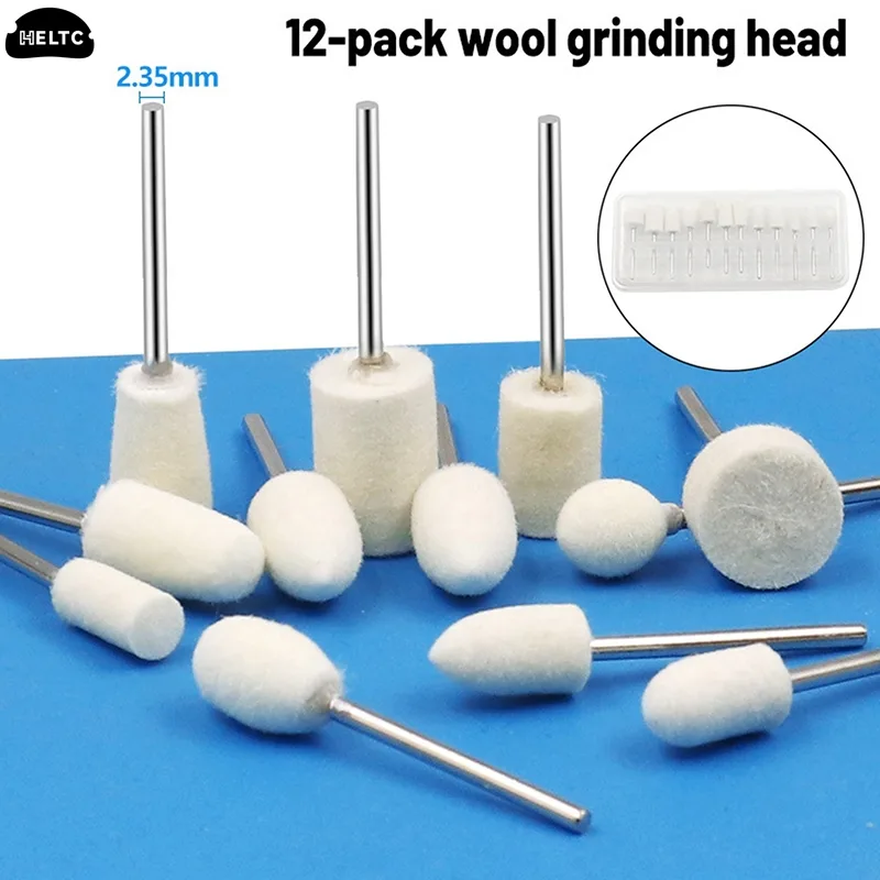 Science Bob - 12 Pcs/Set Wool Polishing Head 2.35mm
