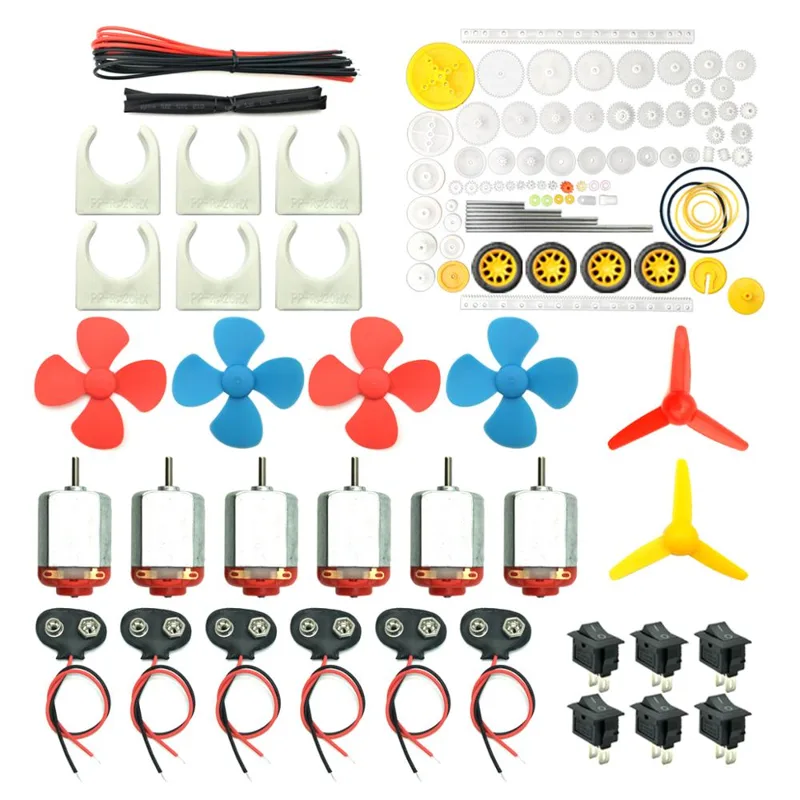 Science Hobby Kit - 6 Set Motors Kit, Mini Electric