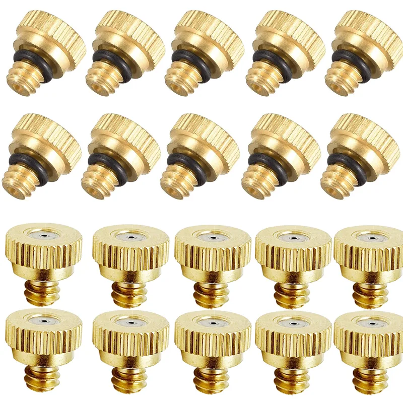 Science Bob - 20Pcs Brass Mister Nozzles for Outside