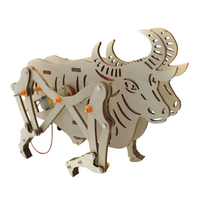 Science Project Robot - Wooden Mechanical Robot Cattle Science Project