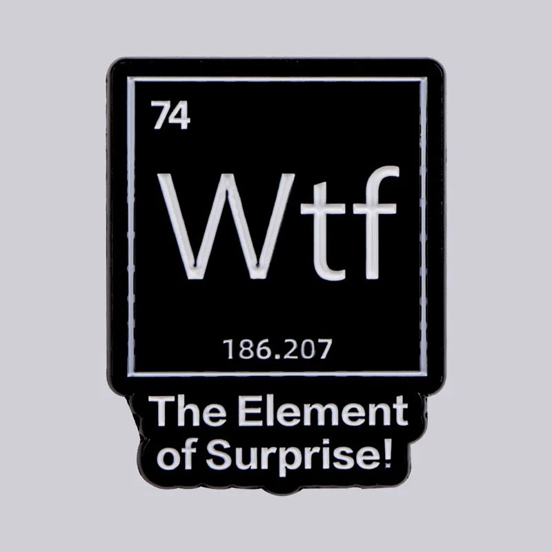 Science Bob - Chemical Element 74 Enamel Pins Women's