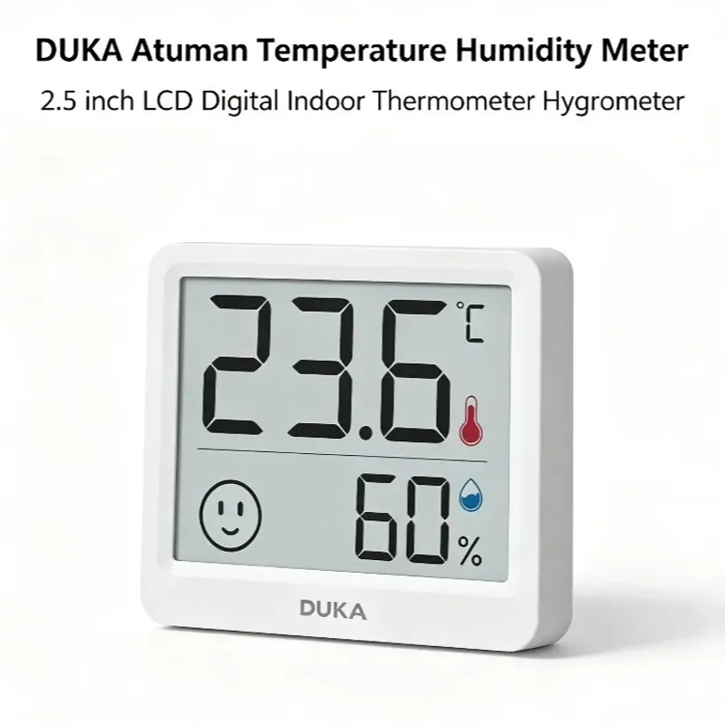 DUKA Atuman 2.5 inch LCD Elect - Weather Station Indoor recension och pris