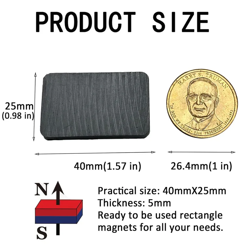 Ferrite Ceramic Blocks Magnets - Science And Hobby recension och pris