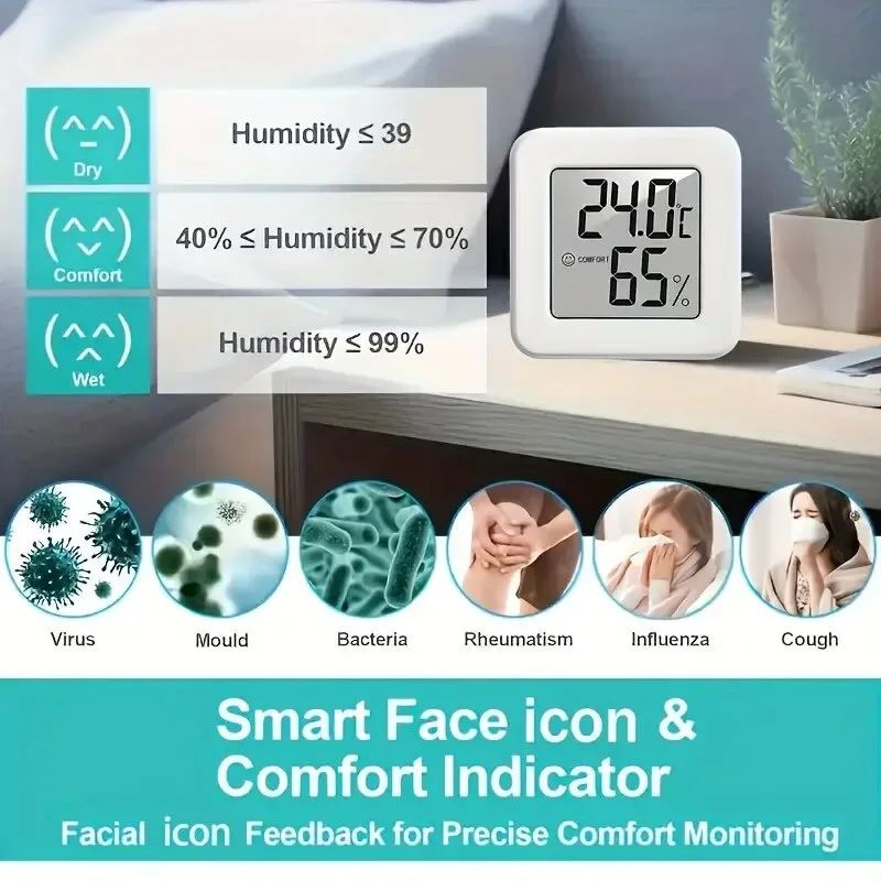 Digital Hygrometer Thermometer - Weather Station Indoor recension och pris