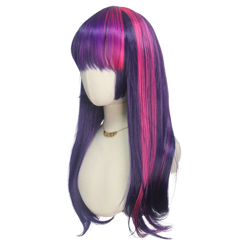 Pink Purple Neat Bangs Long St - Science Bob recension och pris