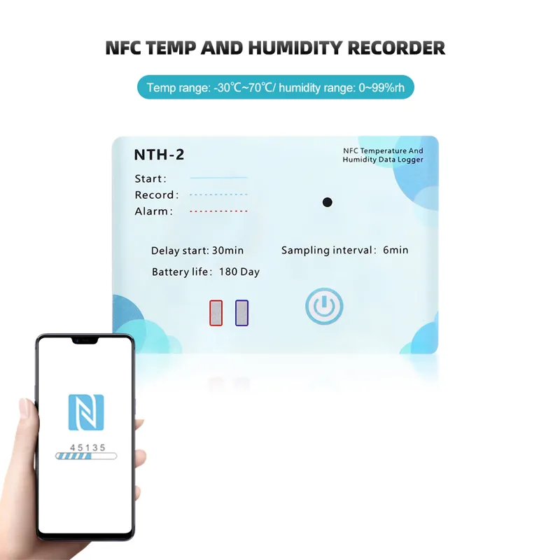 NFC Induction Temperature Logg - Weather Station Indoor recension och pris