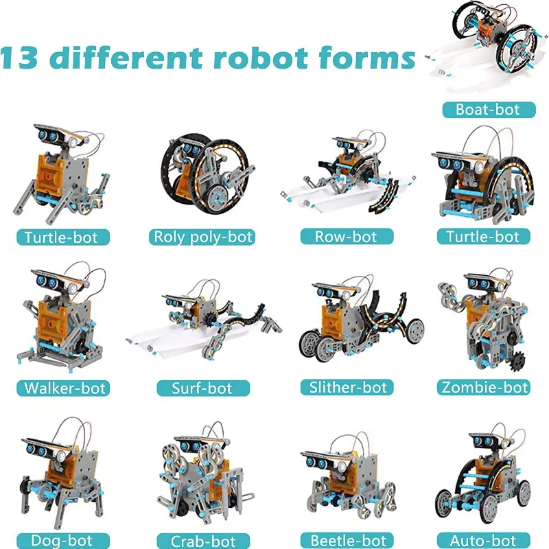 13-in-1 Solar Powered Robot Ki - Science Project Robot recension och pris