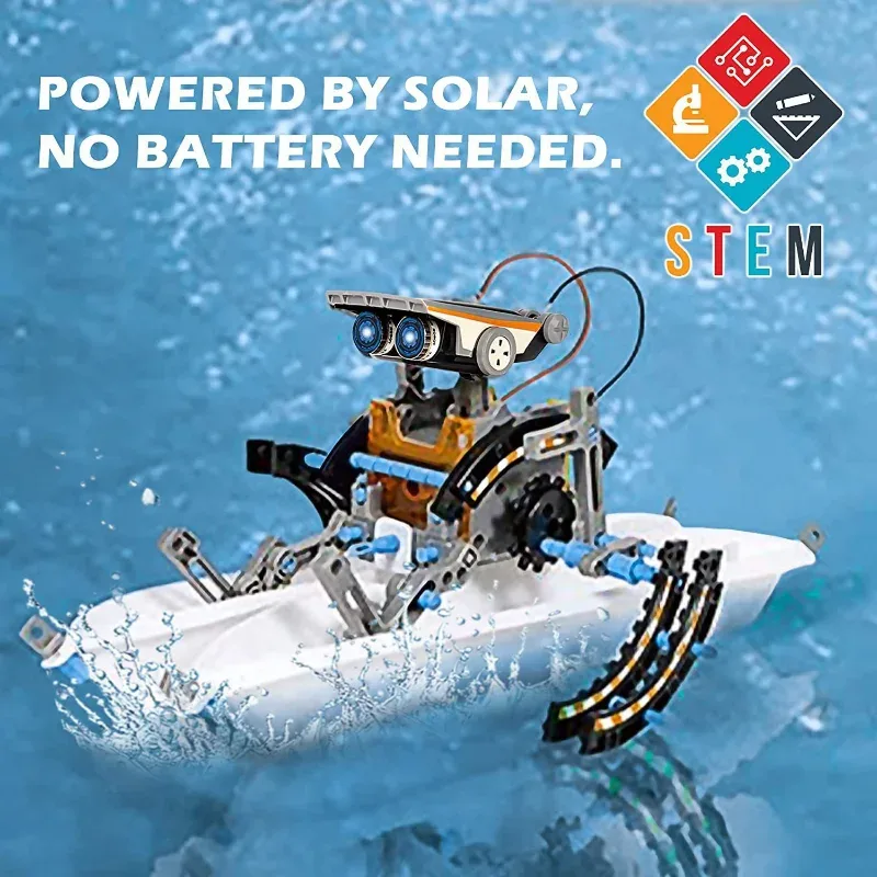 13-in-1 Solar Powered Robot Ki - Science Project Robot recension och pris