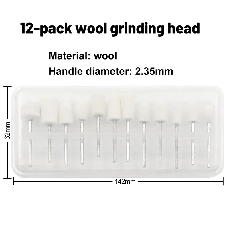 New 12 Pcs Wool Polishing Head - Science Bob recension och pris