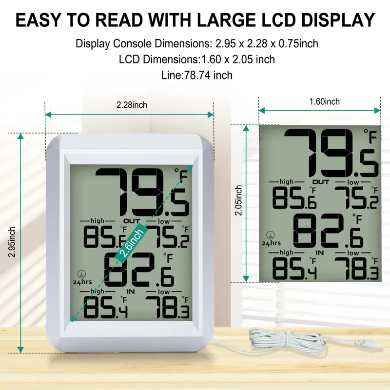 MASTFUYI Digital Thermometer I - Weather Station Indoor recension och pris