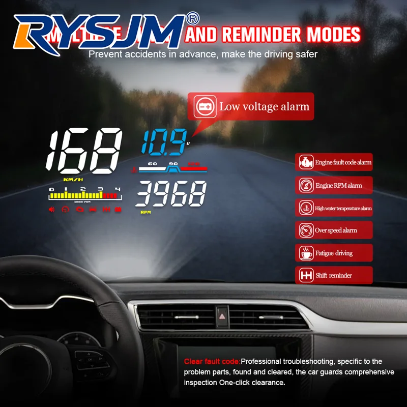 D5000 Digital OBD2 Car Windshi - Anemometer Wind Speed recension och pris