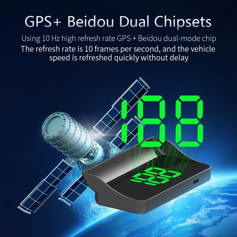 W1 Car HUD Head Up Display Win - Anemometer Wind Speed recension och pris