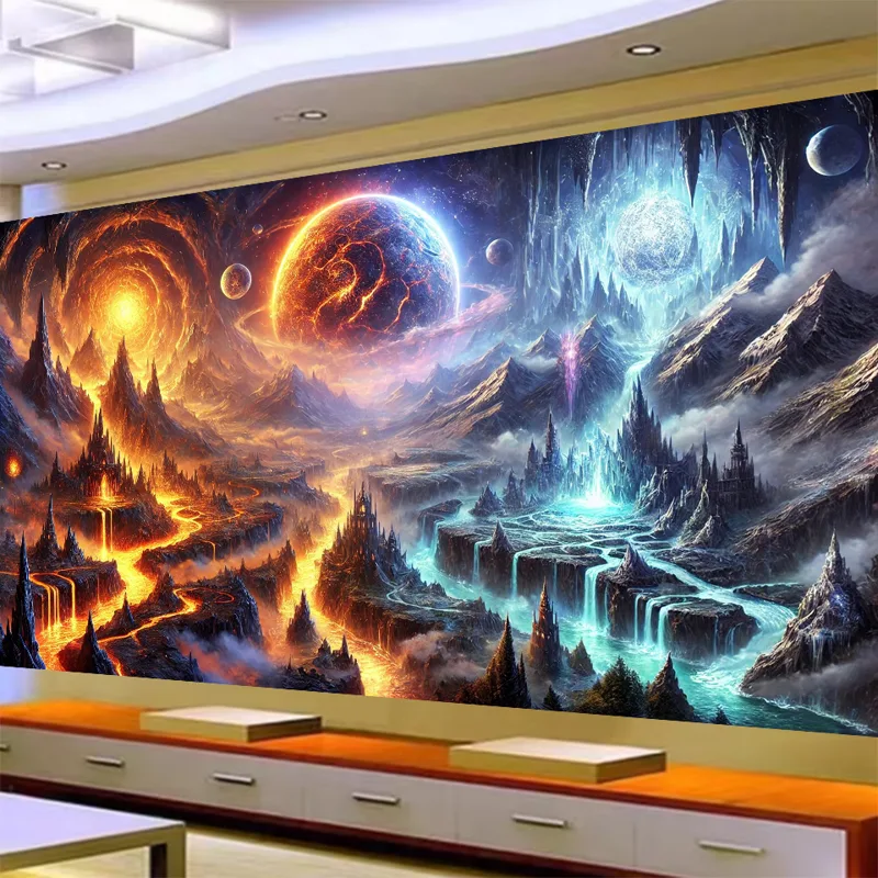 5D DIY Large Diamond Painting  - Volcano Kit Eruption recension och pris