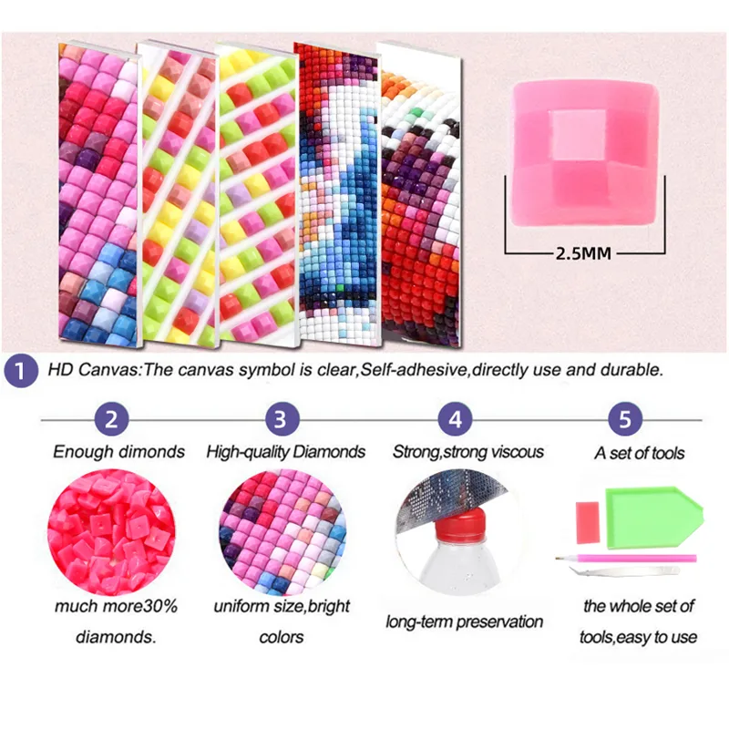 5D DIY Large Diamond Painting  - Volcano Kit Eruption recension och pris