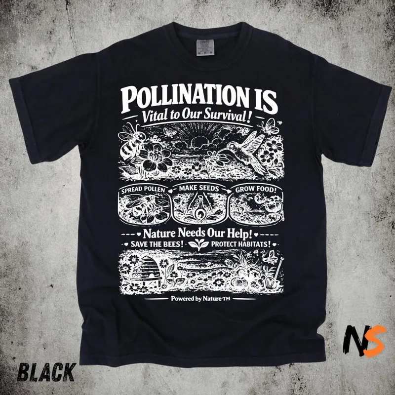 Bee Pollination Vintage Shirt, - Science Nature recension och pris
