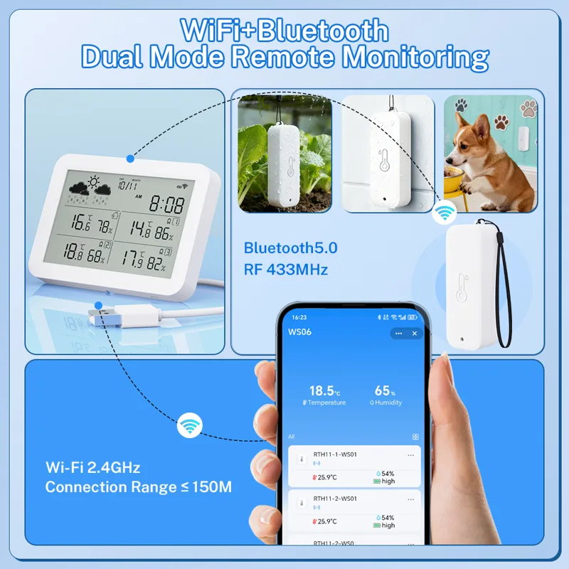 Tuya WiFi Weather Station RF43 - Weather Station Indoor recension och pris