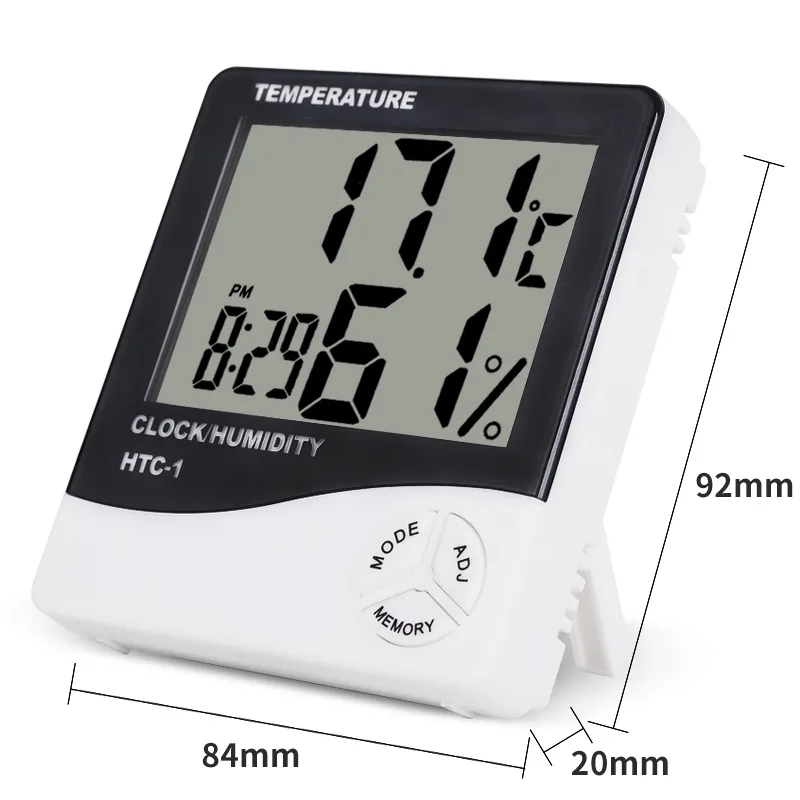 HTC-1 Indoor Room LCD Digital  - Weather Station Indoor recension och pris