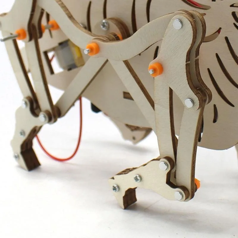 Wooden Mechanical Robot Cattle - Science Project Robot recension och pris
