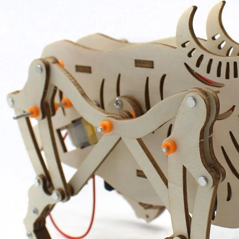 Wooden Mechanical Robot Cattle - Science Project Robot recension och pris