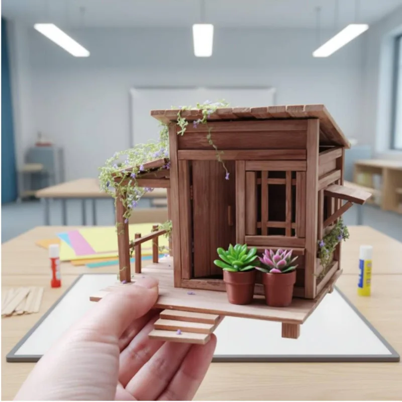 DIY Bamboo House Kit Relaxing  - Science Hobby Kit recension och pris