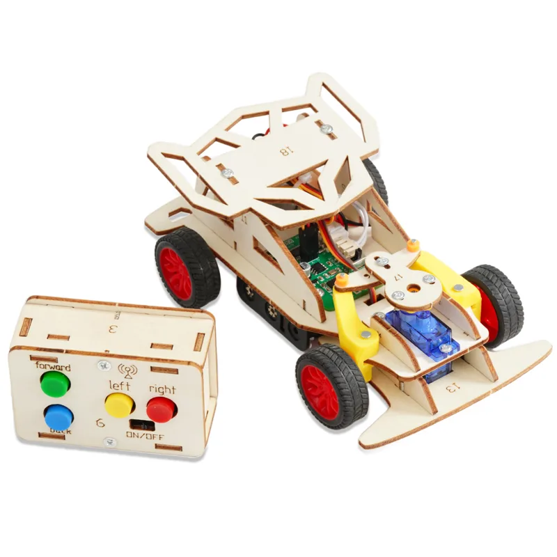 STEM DIY Car Radio Robot Light - Science Project Robot recension och pris