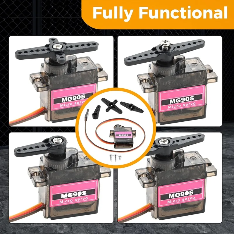 4pcs Micro Servo Metal Gear 90 - Robot Arm Motor recension och pris