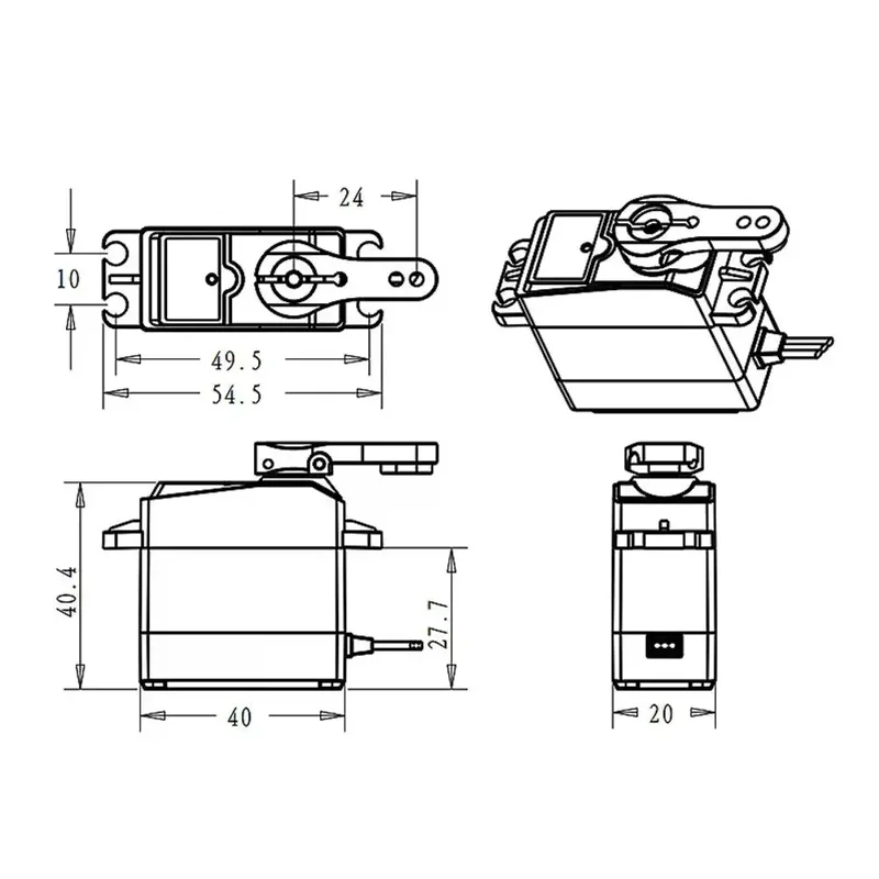 DS3225 Pro 25kg Coreless Digit - Robot Arm Motor recension och pris
