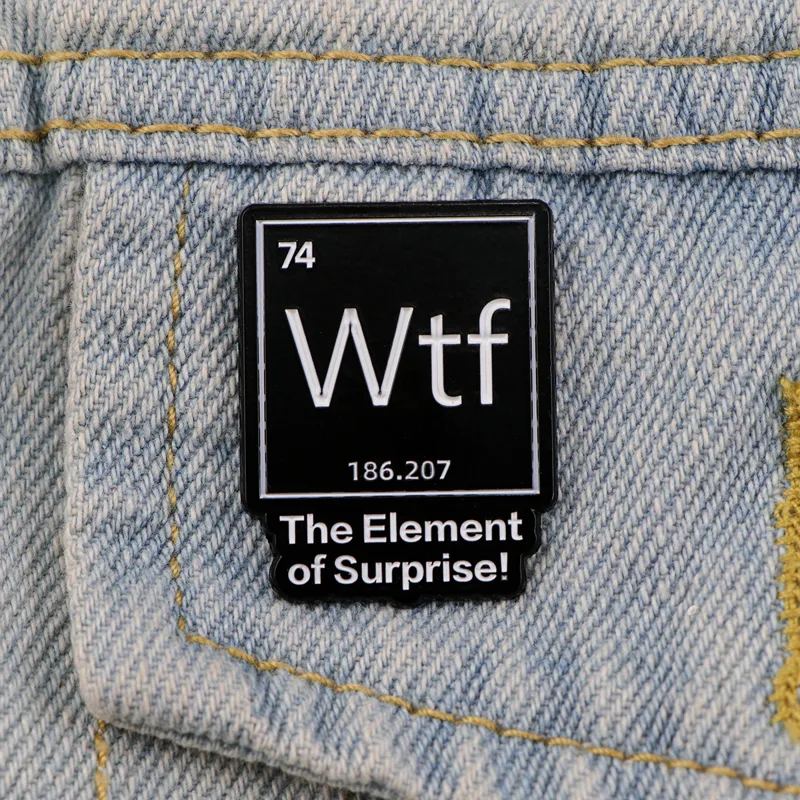 Chemical Element 74 Enamel Pin - Science Bob recension och pris