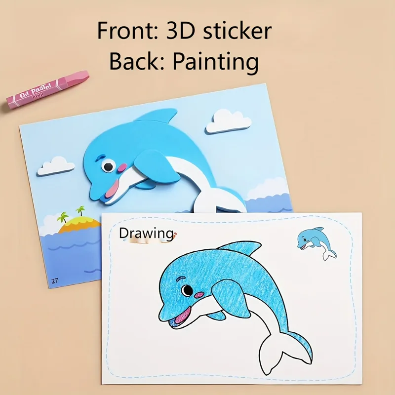 3D Stickers for Kids, Disposab - Science Project Diy recension och pris