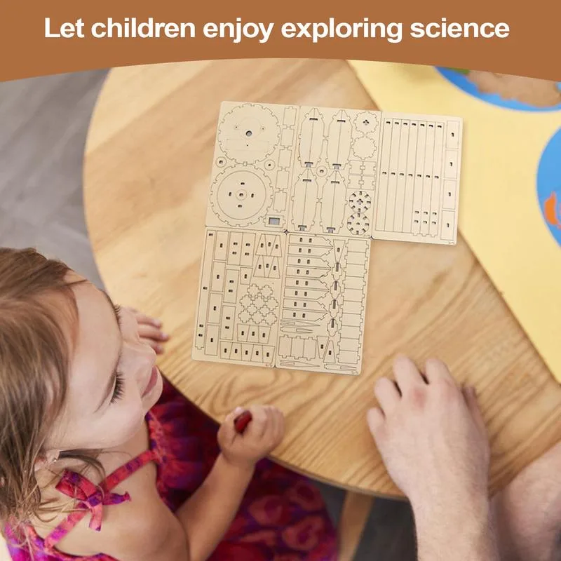 Wooden Satellite Model Making  - Science Project Toys Making recension och pris