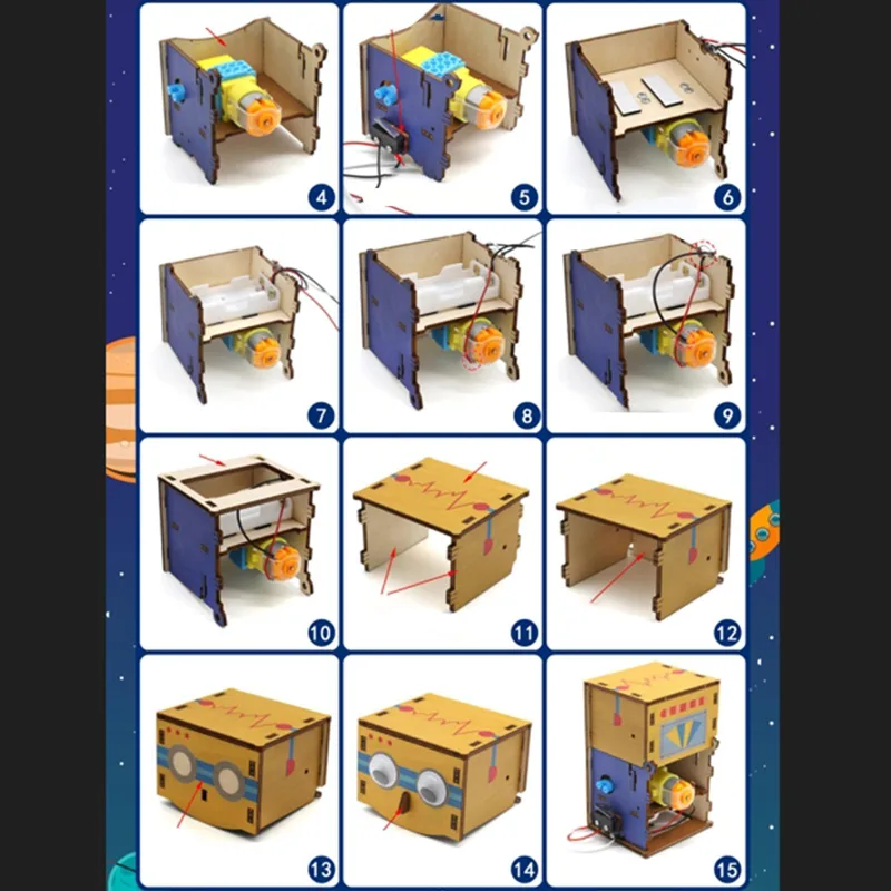 Wood Science Project Model Set - Science Project Robot recension och pris